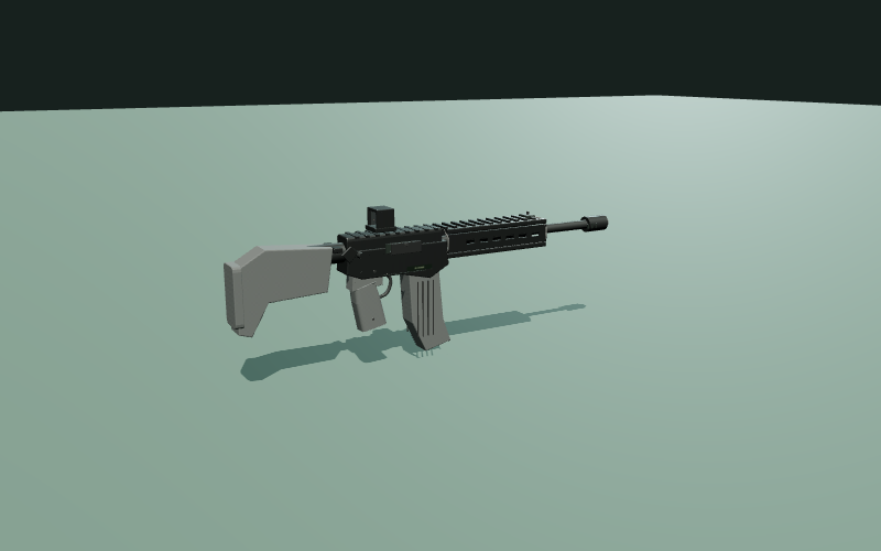 3D stüdyoda Colt CR6920 prosedürel oyun modeli