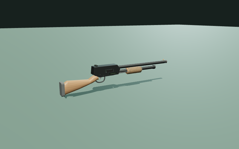 Mossberg 590 9-Shot / 50693 procedural game model in the 3D studio