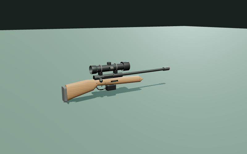 Prozedurales Spielmodell SIG SAUER CROSS .308 im 3D-Studio