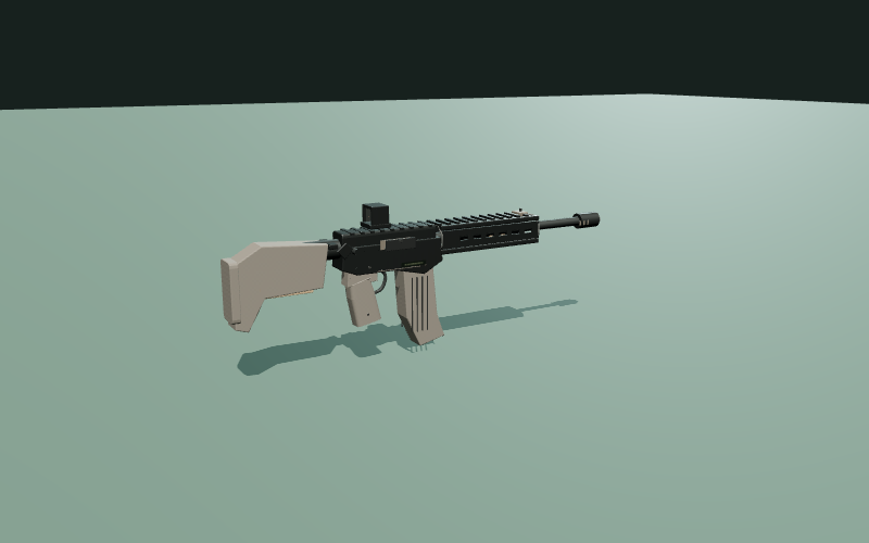 SIG SAUER M400-TREAD V2 procedural game model in the 3D studio