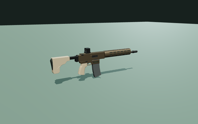 Modelo procedimental de SIG SAUER MCX SPEAR-LT 16" 5.56 en el estudio 3D