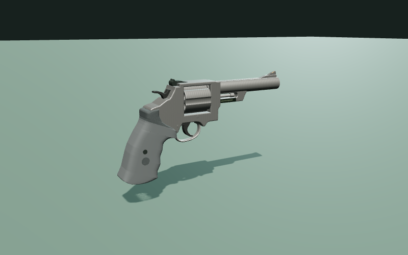 Prozedurales Spielmodell Smith & Wesson Model 629 6" im 3D-Studio