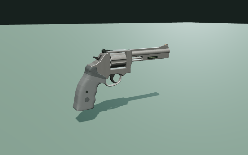 Prozedurales Spielmodell Smith & Wesson Model 686 6" im 3D-Studio