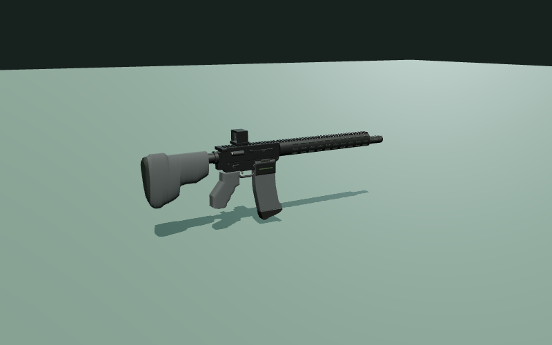 Modelo procedimental de Taran Tactical Innovations TR-1 Ultralight en el estudio 3D